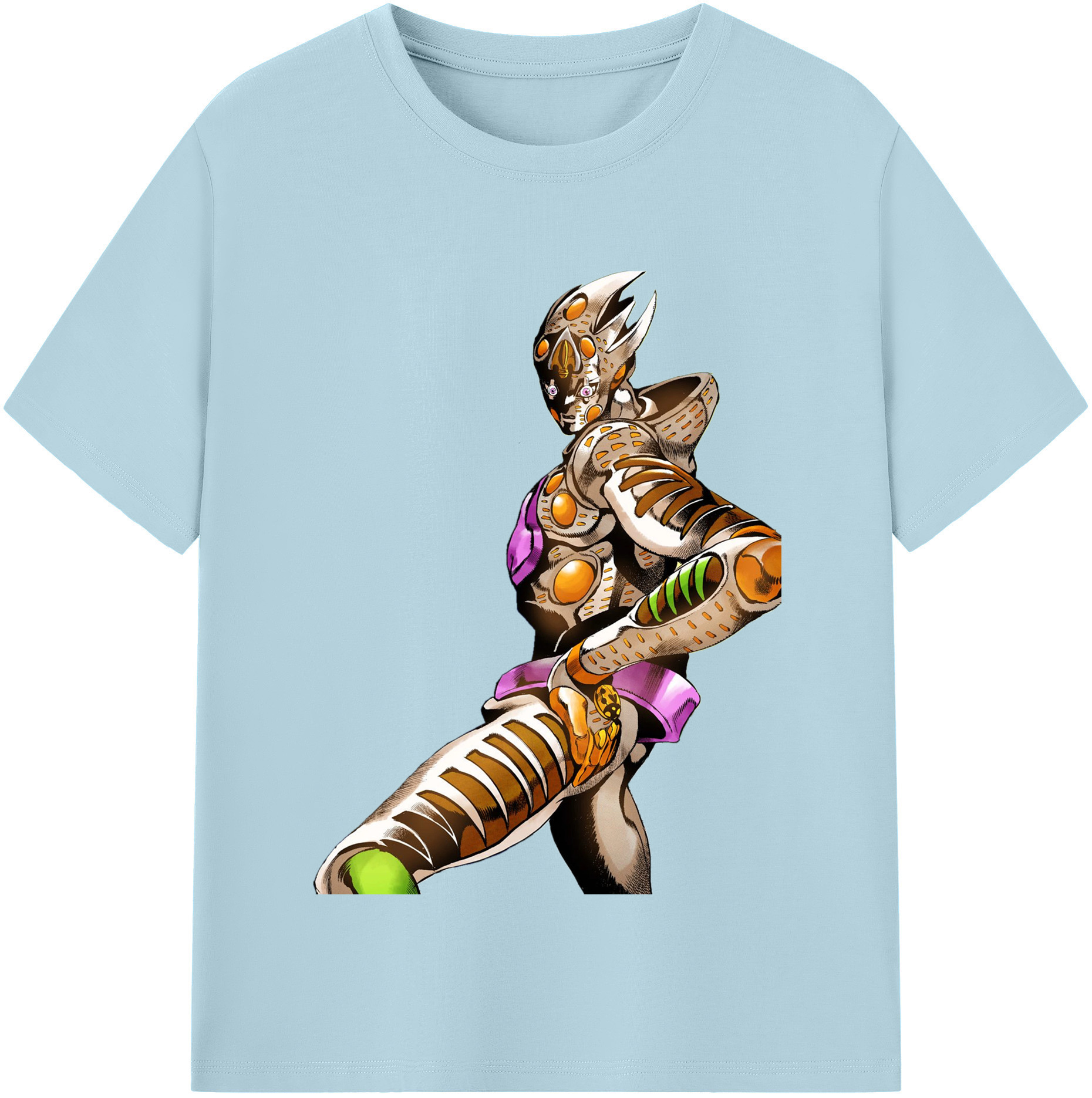 （画像用） ジョジョの奇妙な冒険 ジョルノ?ジョバァーナ JoJo's Bizarre Adventure Giorno Giovanna 綿100％半袖Tシャツ（フロントプリント）